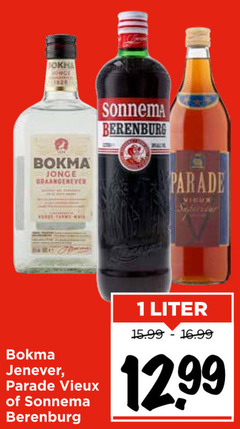  1 jonge bokma sonnema berenburg wall parade vieux jenever liter 12 99 