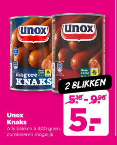  2 5 100 400 unox beter leven knaks blikken combineren 