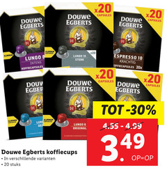  douwe egberts koffiecups 6 8 10 20 30 capsules aluminium lungo koffiecapsules douw original stuks espresso 20x 