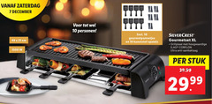  7 10 1500 zaterdag december cm personen gourmetpannetjes kunststof spatels silvercrest gourmetset xl grillplaat hoogwaardige corflon ultra anti aanbaklaag stuk 