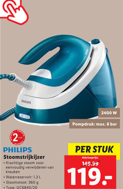  2 6 20 360 philips pompdruk bar jaar stoomstrijkijzer stoom verwijderen kreuken waterreservoir 1 3 l stoomstoot stuk 