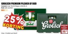  bud grolsch krat bier 3 24 25 30 premium pilsner 16 45 soorten nix18 kratten 