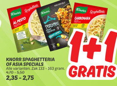  1 3 knorr pesto kaas klaar one bel 1-2 asia teriyaki style noodles sweet zak 4 5 50 2 carbonara spek fromage 