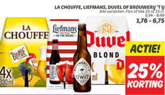  brouwerij t ij liefmans duvel la chouffe speciaalbieren 4 25 33 330 blonde 4x ml fles blik 2 99 1 fruitesse 250ml 3 8 brouwer be blond 6 5 