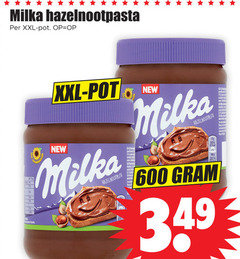  600 milka hazelnootpasta xxl pot new hazel 