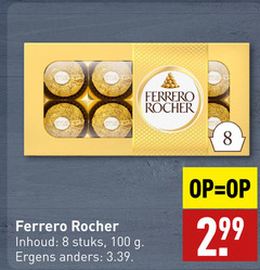  ferrero rocher chocolade 8 100 inhoud stuks ergens 