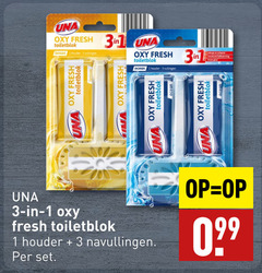  1 3 oxy fresh toiletblok lemon houder vullingen ocean navullingen 