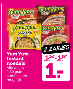  yum noodles 2 60 asian shrimp flavour elastan beef chicken instant noedels zakjes combineren duck 