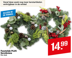  kerstkrans week kerstartikelen feestelijk stuk 