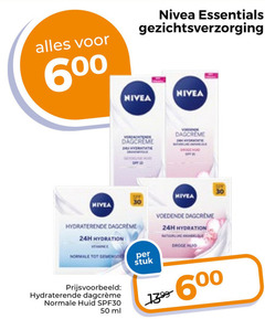  30 50 600 nivea essentials gezichtsverzorging dagcreme hydraterende hydration voedende stuk drogen huid spf30 ml 