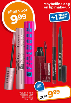  2099 sensa maybelline oog lip make up spaar 1 punt stuk colors national liner mascara sensational sky high 