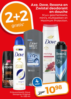  2 4 7 150 axe dove rexona deodorant douche geschenksets multipakken protection new advanced care cool fresh reviving 72h copper original deospray ml 