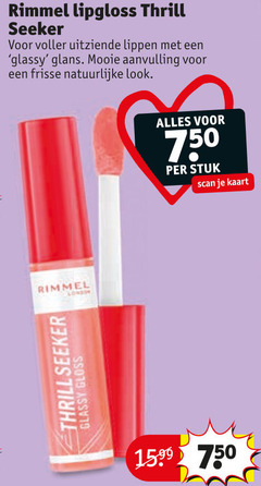  750 rimmel lipgloss thrill voller uitziende lippen glans aanvulling frisse natuurlijke stuk scan kaart london gloss 