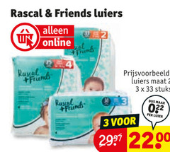  3 33 rascal friends luiers royal maat stuks luier 