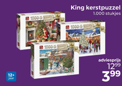  king legpuzzel 1 1000 12 jaar kerstpuzzel stukjes 