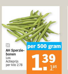  sperziebonen 500 bonen actieprijs kilo 13 99 