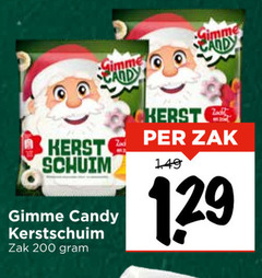  200 candy kerst schuim gimme kerstschuim zak 