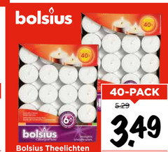  bolsius theelichten 40 pack 