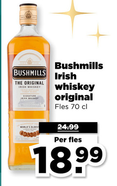  bushmills whisky original irish whiskey signature fles 