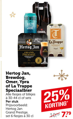  la trappe hertog jan brewdog omer speciaalbieren 6 25 30 jane grand prestige berger trappen trappist tripel speciaalbier blikjes stuk 