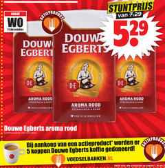  douwe egberts koffie 1 5 11 20 500 december douw meester koffiebranders joure branders aroma rood evenwichtig rond snelfiltermaling pak koppen gedoneerd pagina 