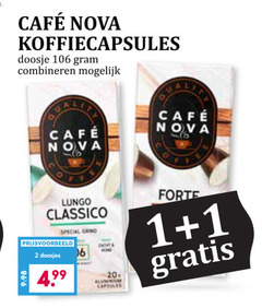  cafe nova koffiecups 1 2 mcafee koffiecapsules doosje combineren lungo classico grind doosjes 06 bond 20x aluminium capsules forte 