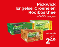  pickwick thee engelse groene rooibos zakjes 