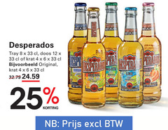  desperados speciaalbieren 4 6 8 12 25 33 tray doos krat original virgin mojito tequila biere bil lime margarita 