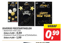  party led light headband balloon happy new year feestartikelen balonnen elders 4 99 diadeem oud folieballon 