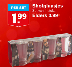  4 99 shotglaasjes stuks elders 3.99 essentials 