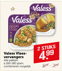  2 valess 2x vegetarische new 5x crispy sticks vlees vervangers pakken combineren stuks 