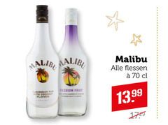  malibu likeur caribbean rum with coconut flavour passion fruit flessen 