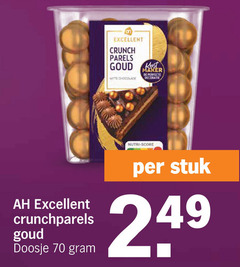  chocolade excellent crunch parels goud witte kerst decoratie doosje nutri score stuk 