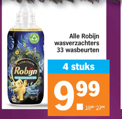  robijn wasverzachter 4 33 ingredients collections beautiful mystery wasverzachters wasbeurten stuks 