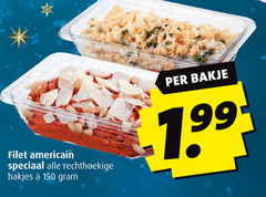  filet americain 150 rechthoekige bakjes bakje 