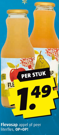  flevosap appelsap stuk appel peer 