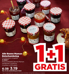  bonne maman jam 1 2 50 bosbessen fruit min aardbeien fijn gezeefd mama viervruchten romig zacht stukjes pinda hazelnoten boterhambeleg combineren stuks confiture potten 5x aanbieding combinatie 