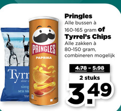  2 pringles paprika bussen chips zakken combineren stuks sea sa 