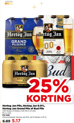  hertog jan bud blikjes bier 1 5 6 16 25 33 2021 jaar legitimatie alcohol nix18 00 bierliefhebber nieuwe receptuur date grand pilsener volmondig goudblond langer rijkere meesterbrouwer to verfrissend licht bittertje 0.0 gerard min 7 traditioneel granen africa america asia register biere pils krat stuk 