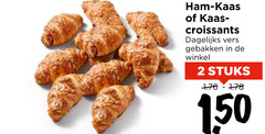  kaasbroodjes 2 ham kaas croissants dagelijks vers gebakken stuks 