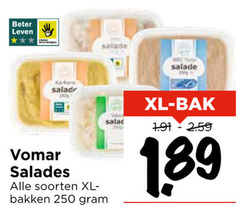  salade 250 beter leven salades soorten bakken xl bak 