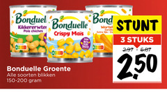  bonduelle groenteconserven 3 250 pois chiches bond wortel fijn crispy groente soorten blikken bit taste stuks 