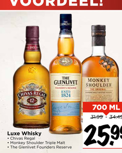  monkey shoulder glenlivet chivas regal whisky 12 700 blended scot luxe reserve triple malt founders original bender ml 