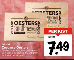  oesters 12 posters robuust packed by zeeuwse bite vlees stuks oestermes kist 