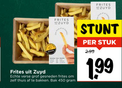  patat 450 frites verse grof gesneden thuis bakken bak stuk 