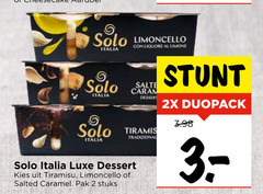  tiramisu limoncello 2 solo italia limone caranga dessert tradizionale luxe salted caramel pak stuks 2x 