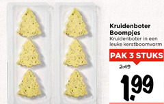  kruidenboter 3 boompjes kerstboomvorm pak stuks 