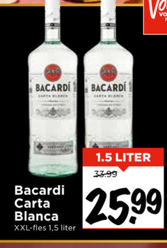  bacardi rum carta blanca xxl fles 1 5 liter 