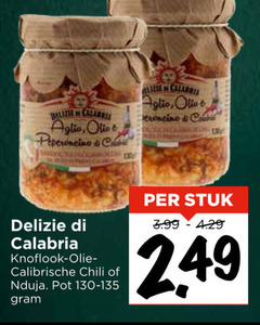  aglio peperoncino olio stuk calabria knoflook olie chili pot 3.99 