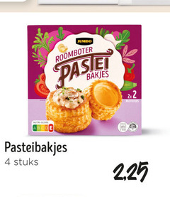  4 jumbo roomboter bakjes pasteitjes nutri score pasteibakjes stuks 